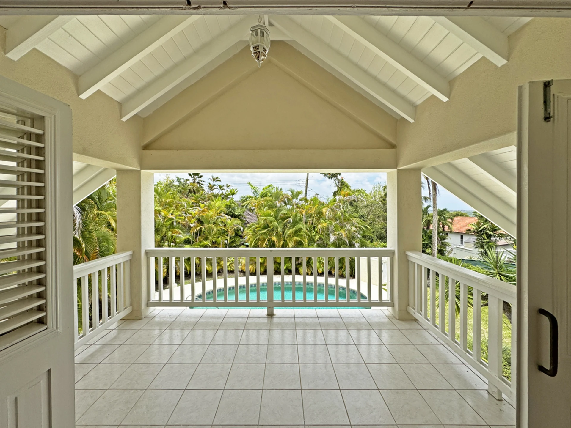Upper level patio