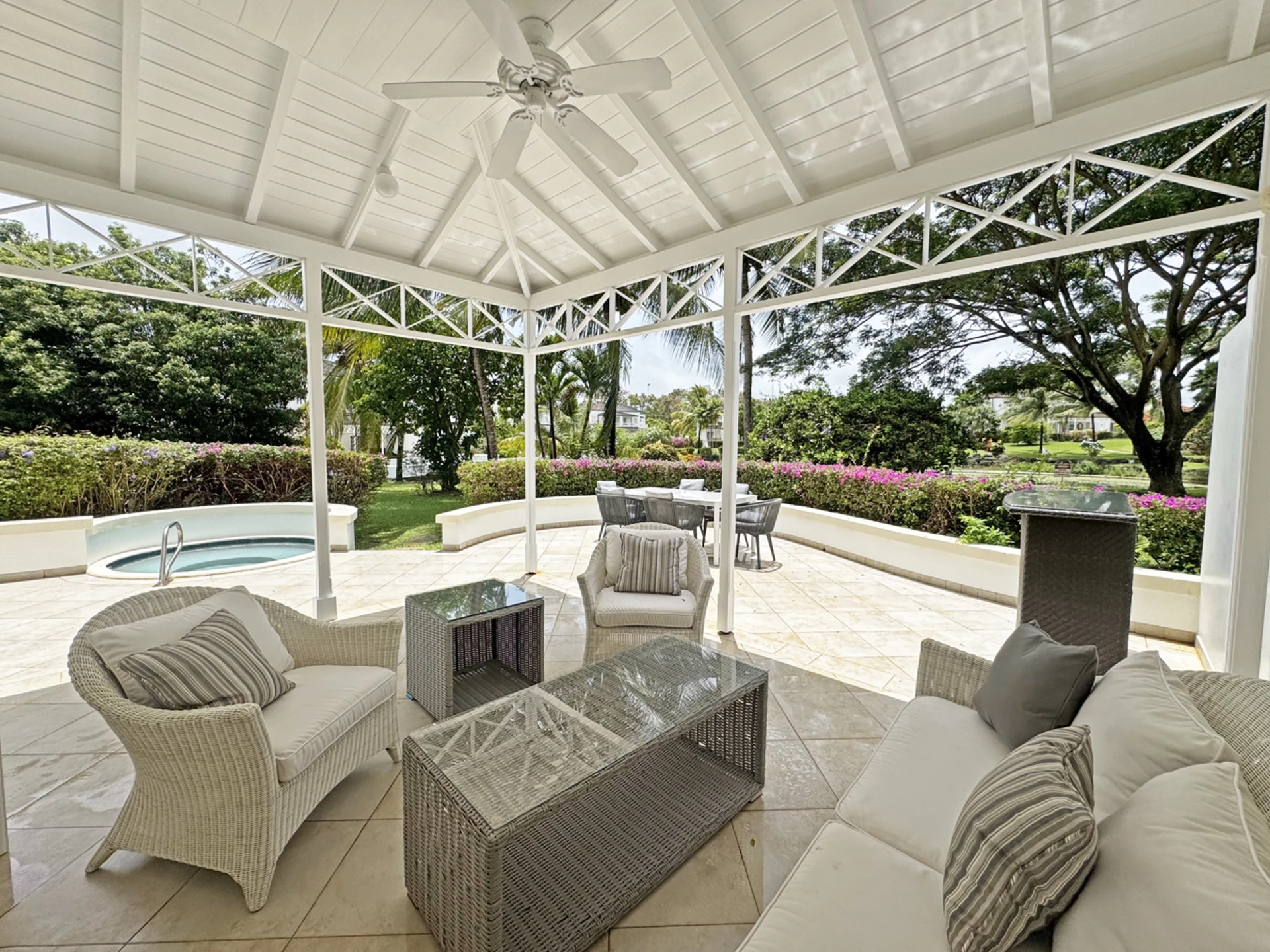 Large patio
