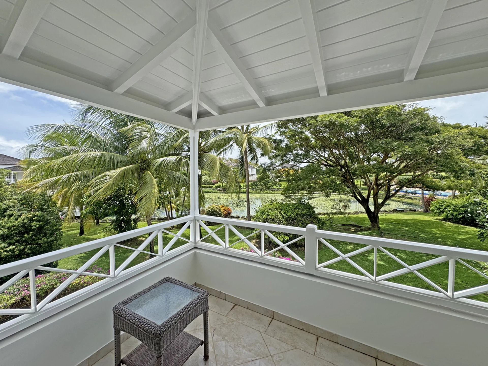 View from upper patio
