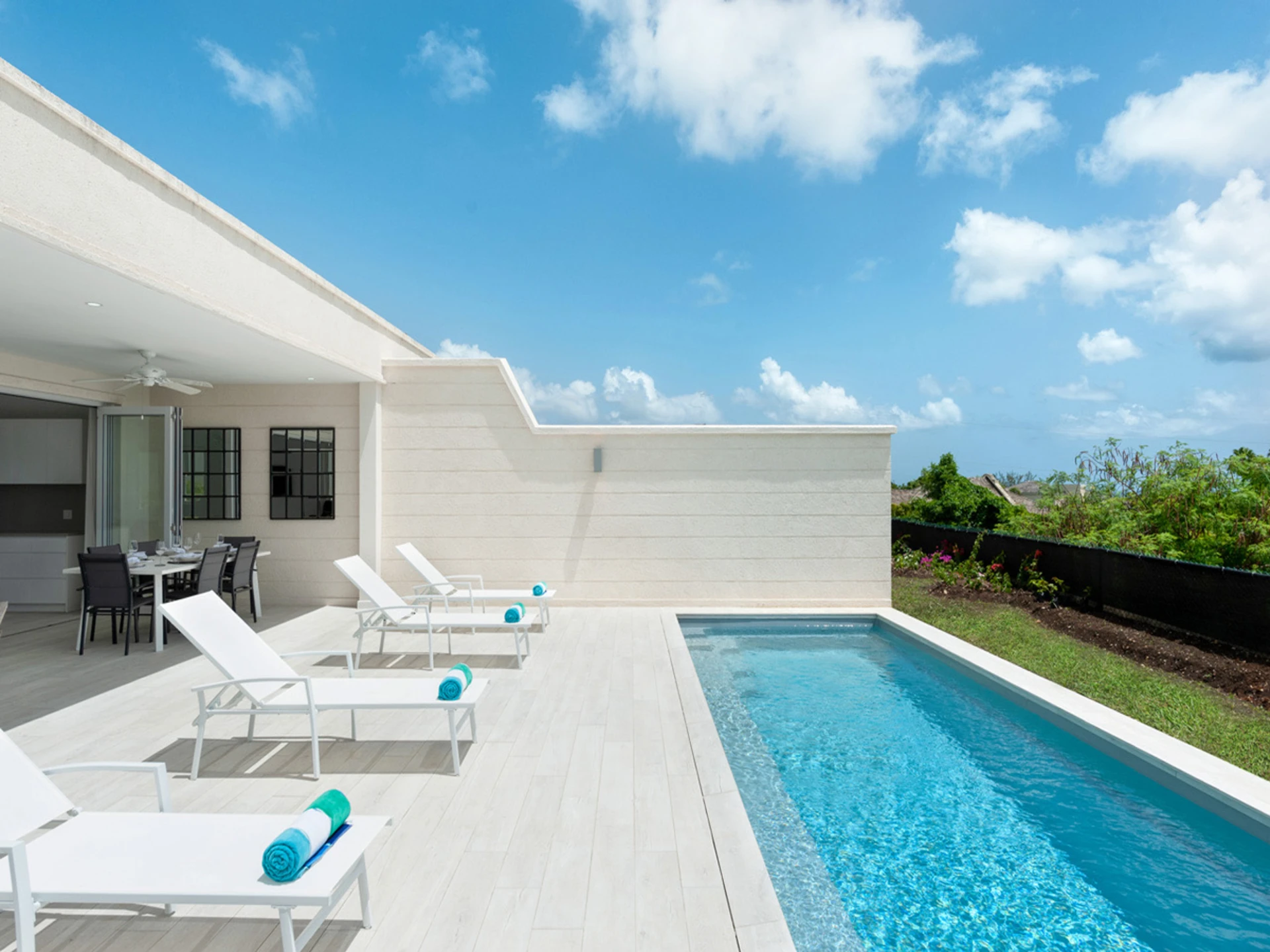 Lounge poolside