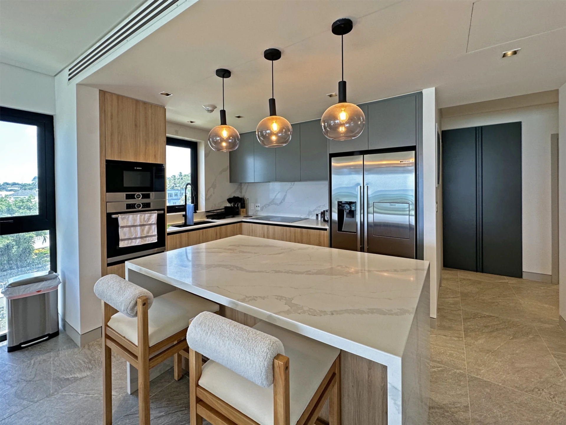 Fully fitted modern kitchen
