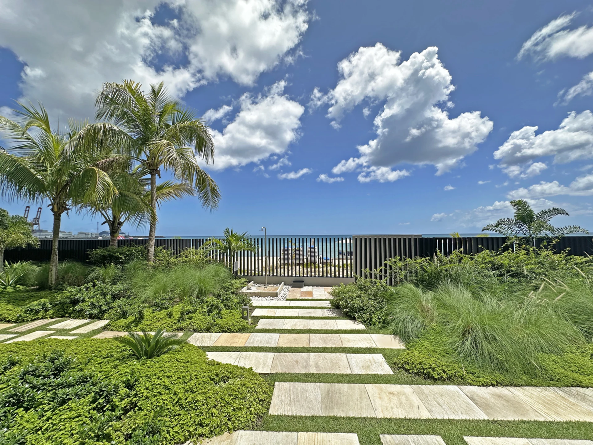 Beautifully manicured gardens at Allure