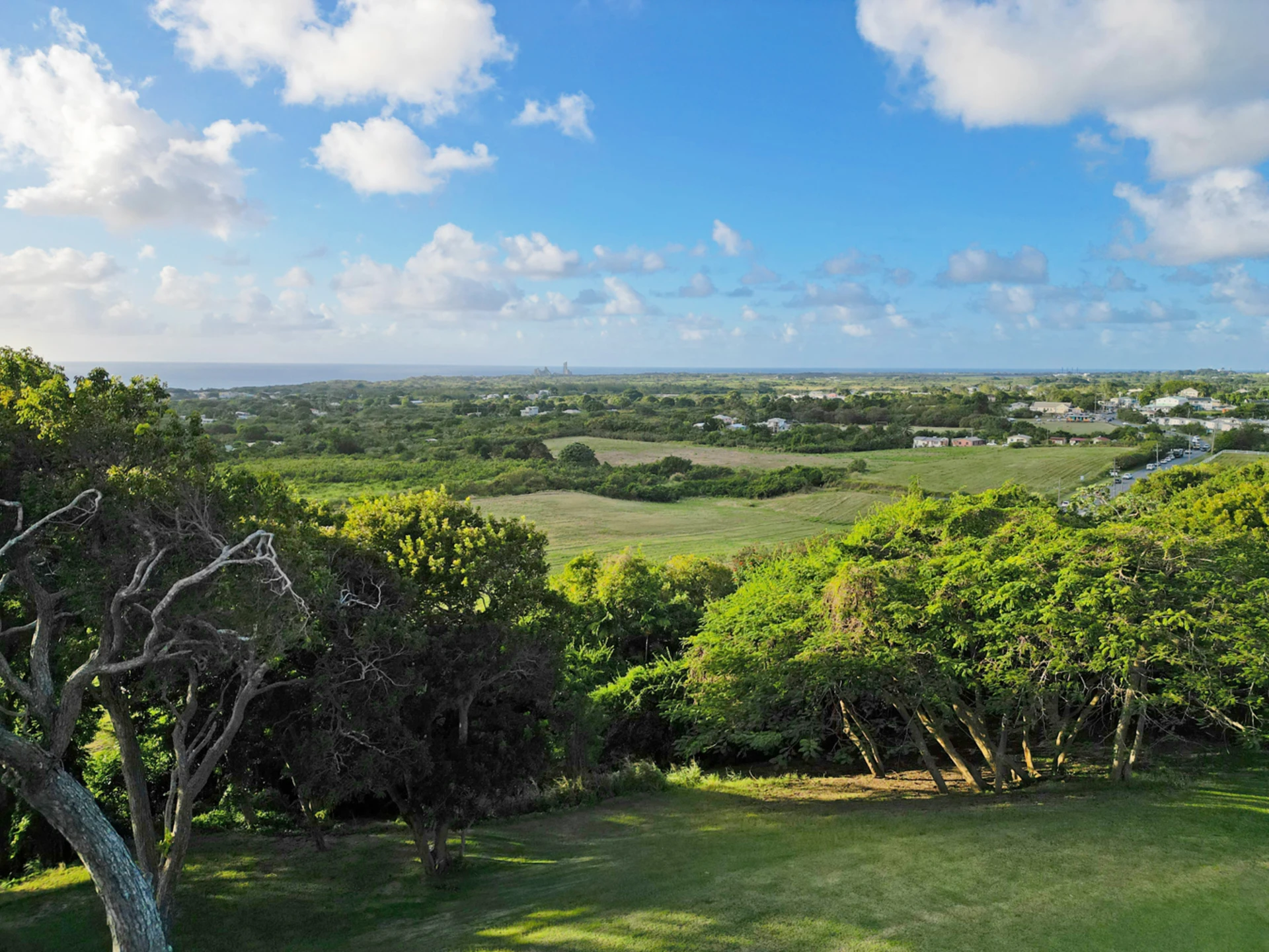 View facing West from one of the lots