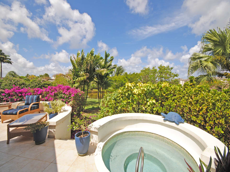 Private plunge pool on veranda