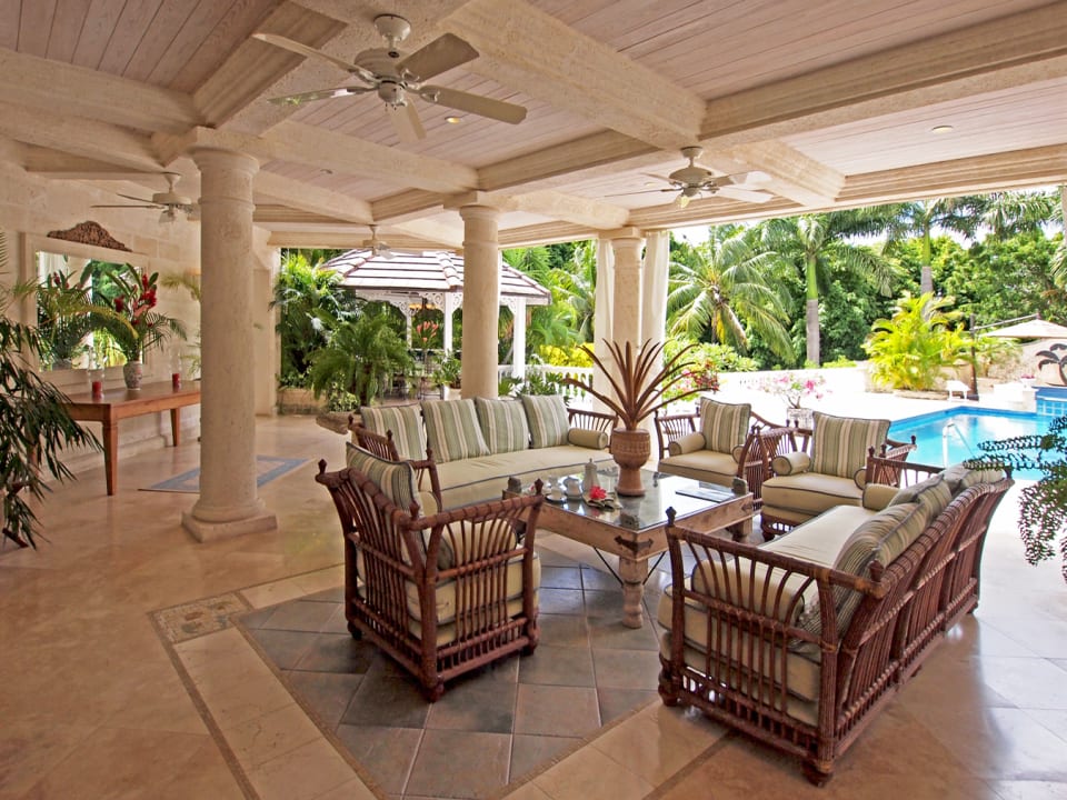 Poolside terrace