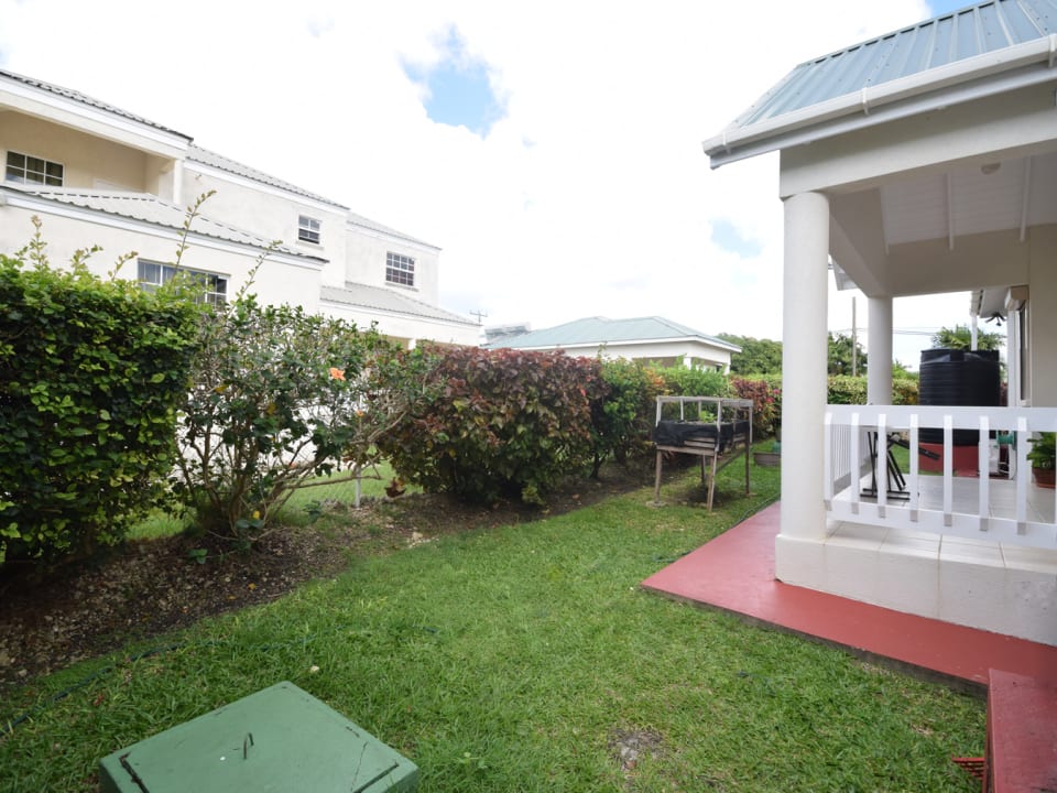 Back garden and patio