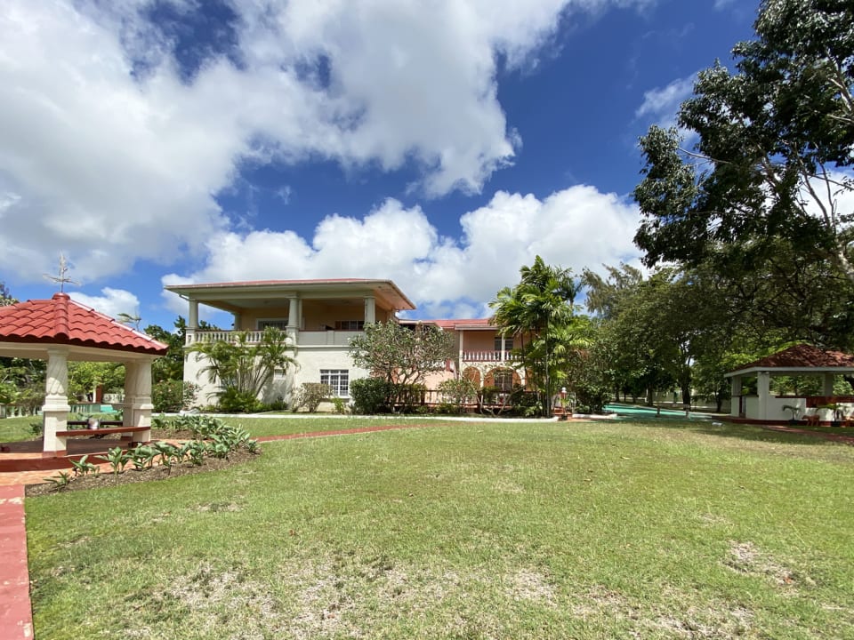 The home from the garden