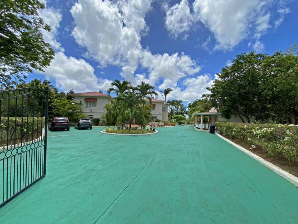 Large driveway