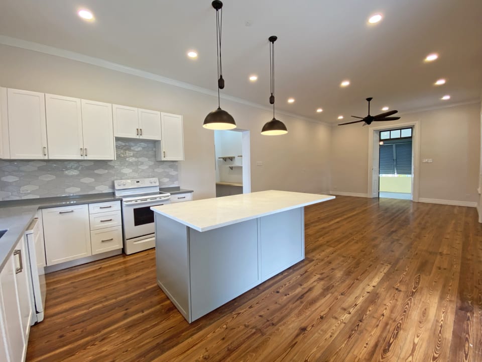 Kitchen and living room