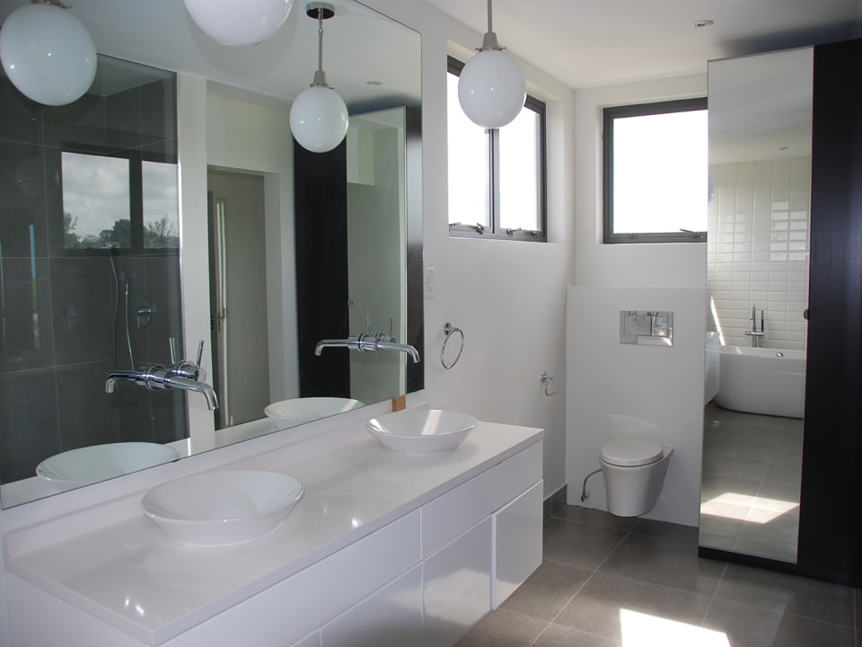 Modern master bathroom