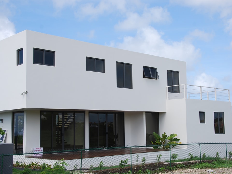 Rear view of the house