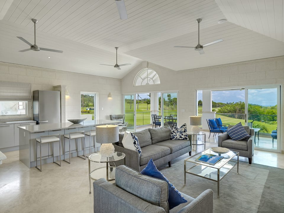 Open plan living and dining