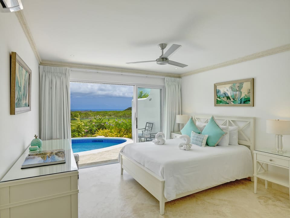 Ensuite bedroom opens  onto pool deck