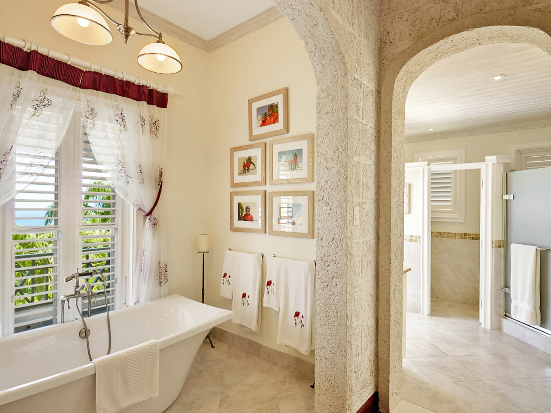 Master bathtub with a view