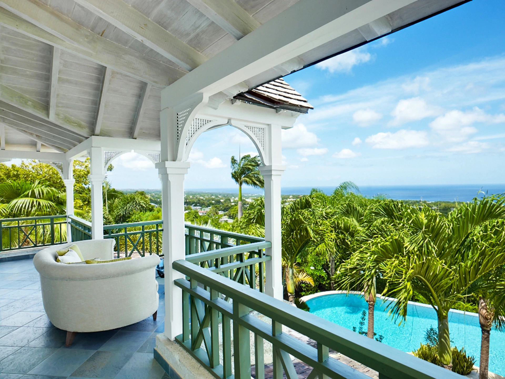 Balcony off first floor bedrooms