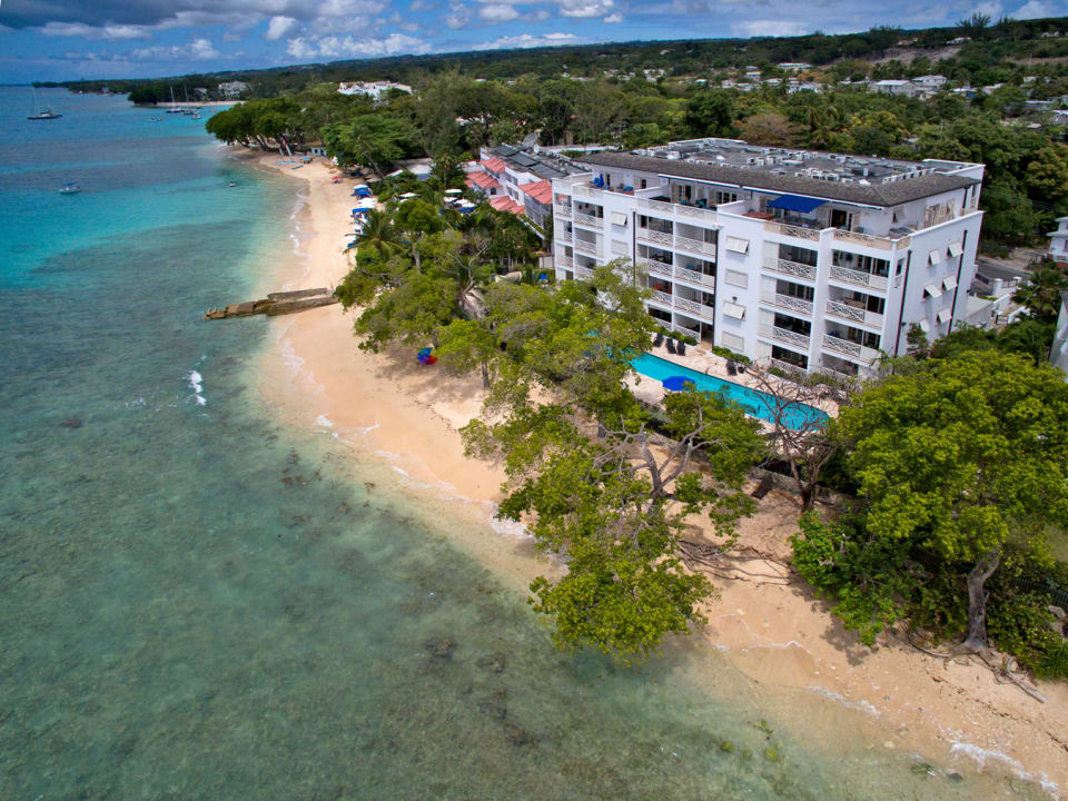 Aerial view of Waterside and beach