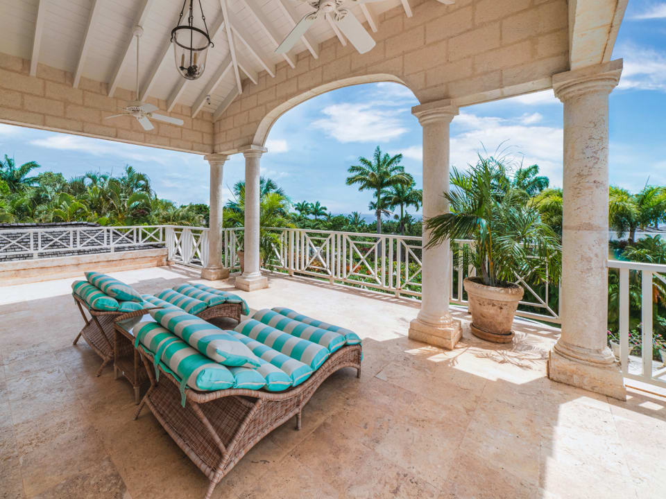 Master bedroom patio with Caribbean Sea Views