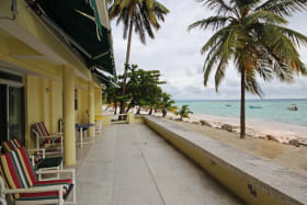 Sea front open patio