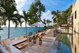 85-foot heated infinity edge pool