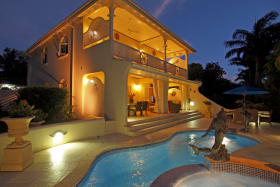 View of house from pool terrace