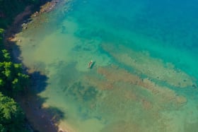 Overhead Anse Ferrie Bay