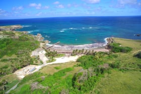 View overlooking the site and Skeetes Bay