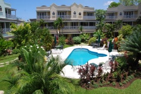 Landscaped gardens and swimming pool