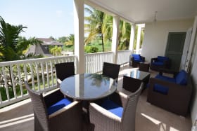 Spacious Terrace overlooking the gardens & pool
