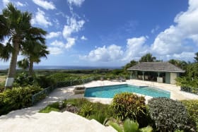 Stunning views to the West over the pool