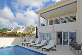 View of home from pool deck