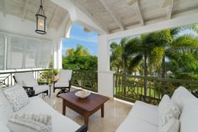 Patio overlooking the swaying Palm Trees