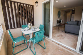 Terrace with dining
