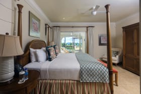 Master Bedroom with private balcony and view of the ocean