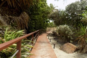 Pathway to the Cas En Bas Beach