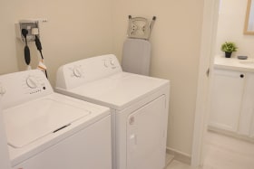 Fully equipped laundry room