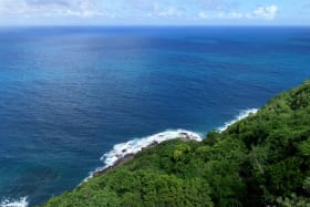 north facing orientation, views of Martinique & the channel & beautifully rugged topography. 