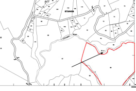 Red Outline of Parcel on Map Sheet