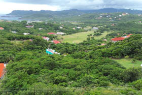 View looking towards the Atlantic Ocean and the Sandals Golf Course