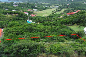 View looking towards the Atlantic Ocean and the Sandals Golf Course