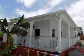 Balcony and Back Yard