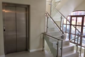 elevator and staircase 