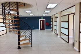 3rd floor space with spiral staircase to attic