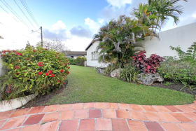 Garden to east side of home