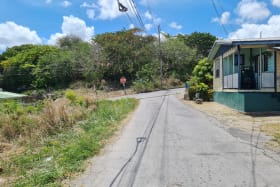 View along Eastern boundary and access road