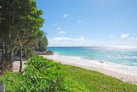 Silver sands beach, walking distance away