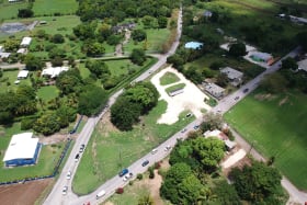 Aerial shot of Salters Market