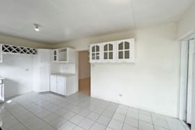 Entrance to the kitchen through the garage