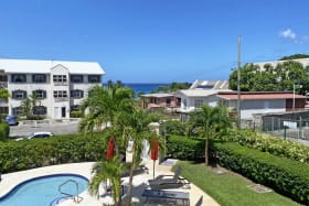 Looking out to Pool and Caribbean Sea