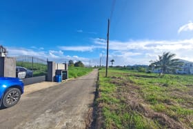 Streetscape, land on the right