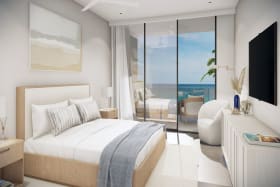 Master Bedroom opens to patio.